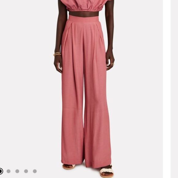 NWT SWF PINK WIDE LEG PLEAT Medium - Picture 11 of 14